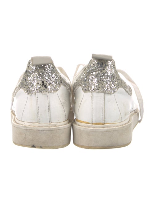 Golden Goose Leather Colorblock Pattern Sneakers