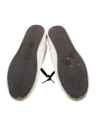 Golden Goose Leather Animal Print Sneakers