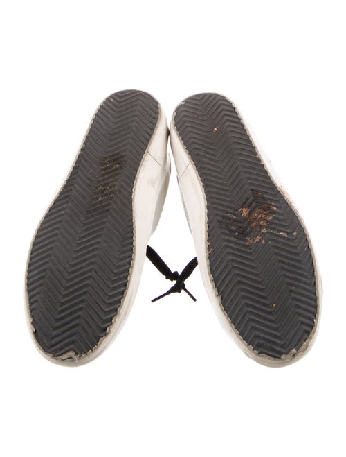 Golden Goose Leather Animal Print Sneakers