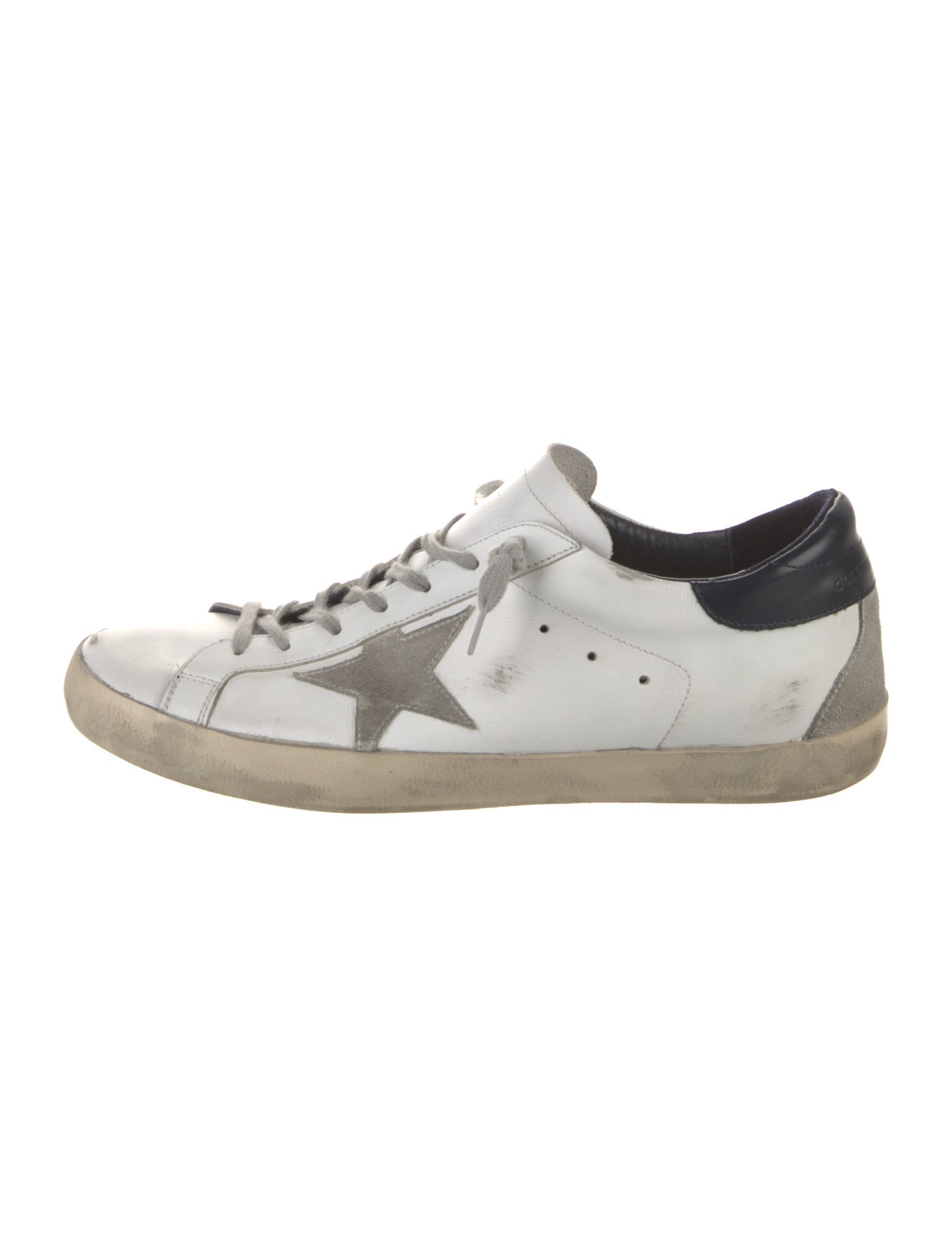 Golden Goose Leather Colorblock Pattern Sneakers