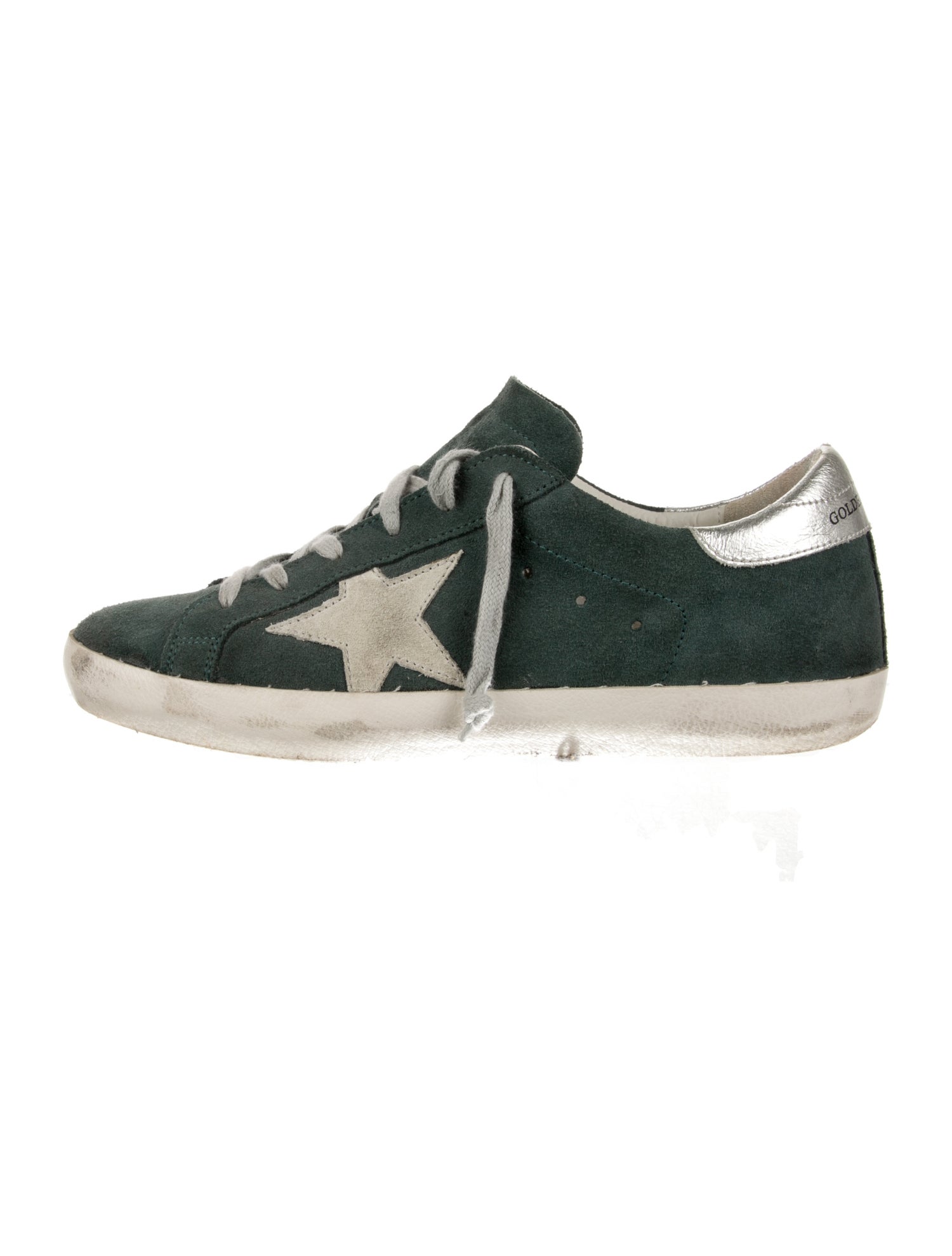 Golden Goose Suede Distressed Accents Sneakers
