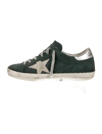 Golden Goose Suede Distressed Accents Sneakers