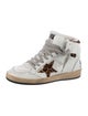 Golden Goose Leather Animal Print Chunky Sneakers