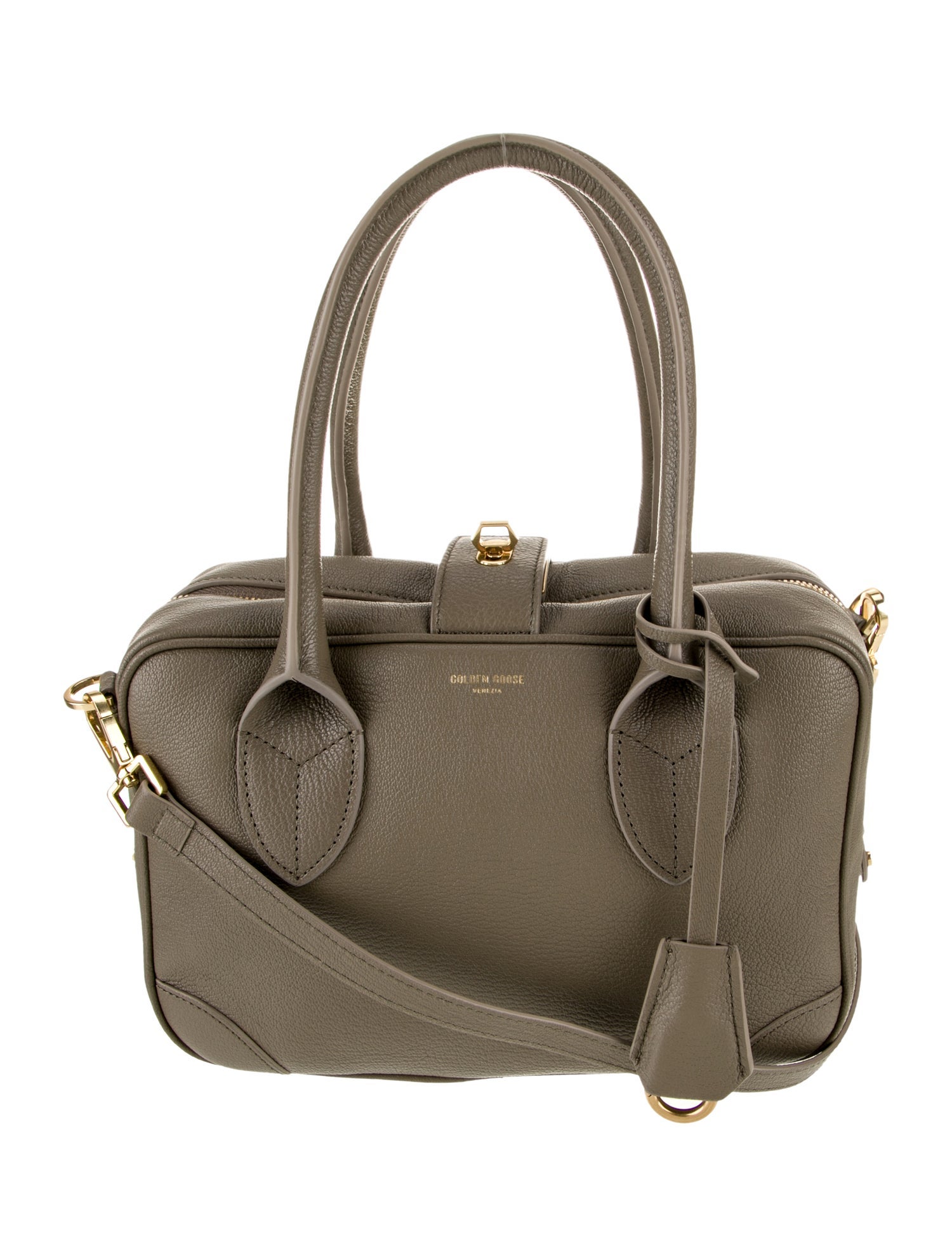 Golden Goose Leather Top Handle Bag