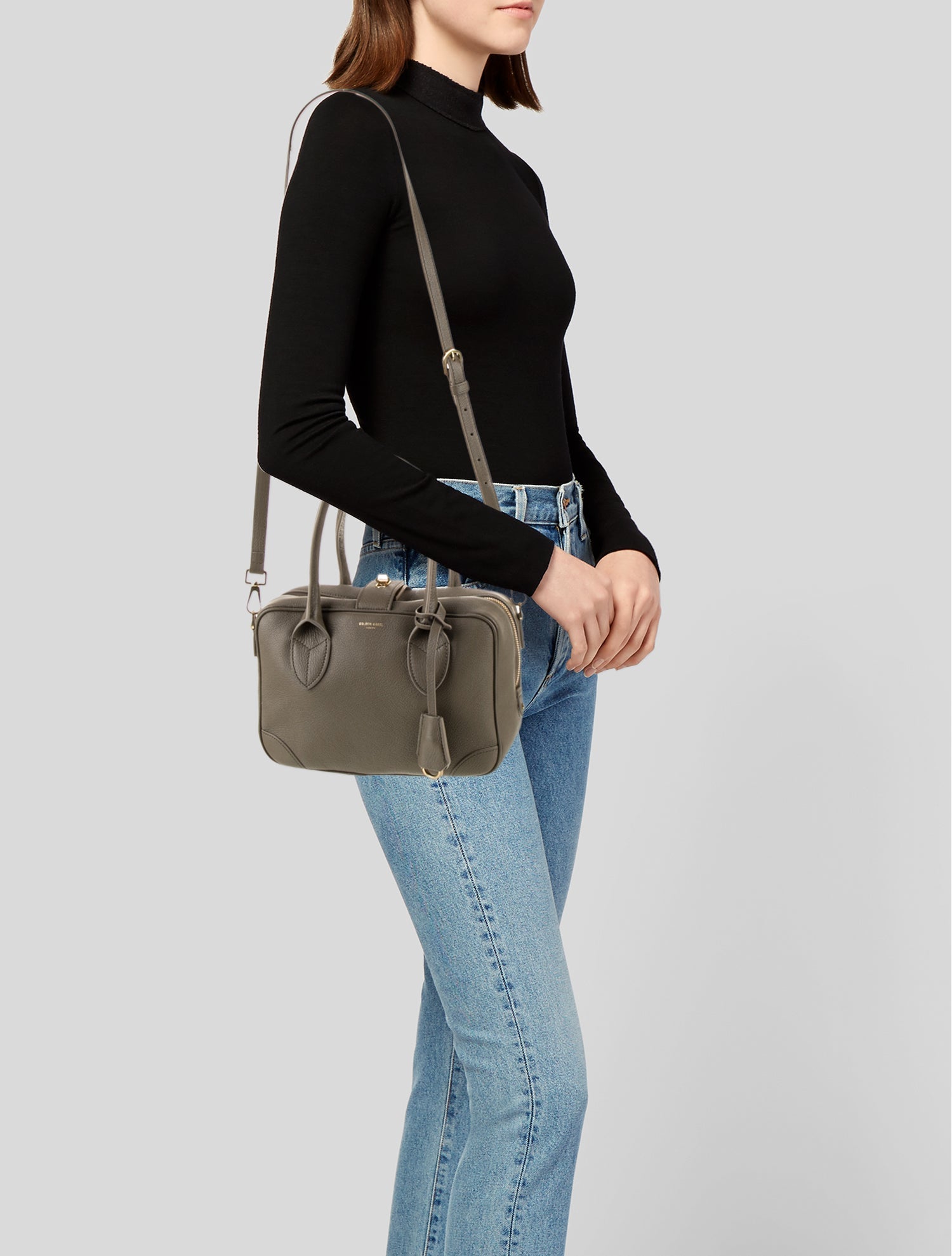 Golden Goose Leather Top Handle Bag