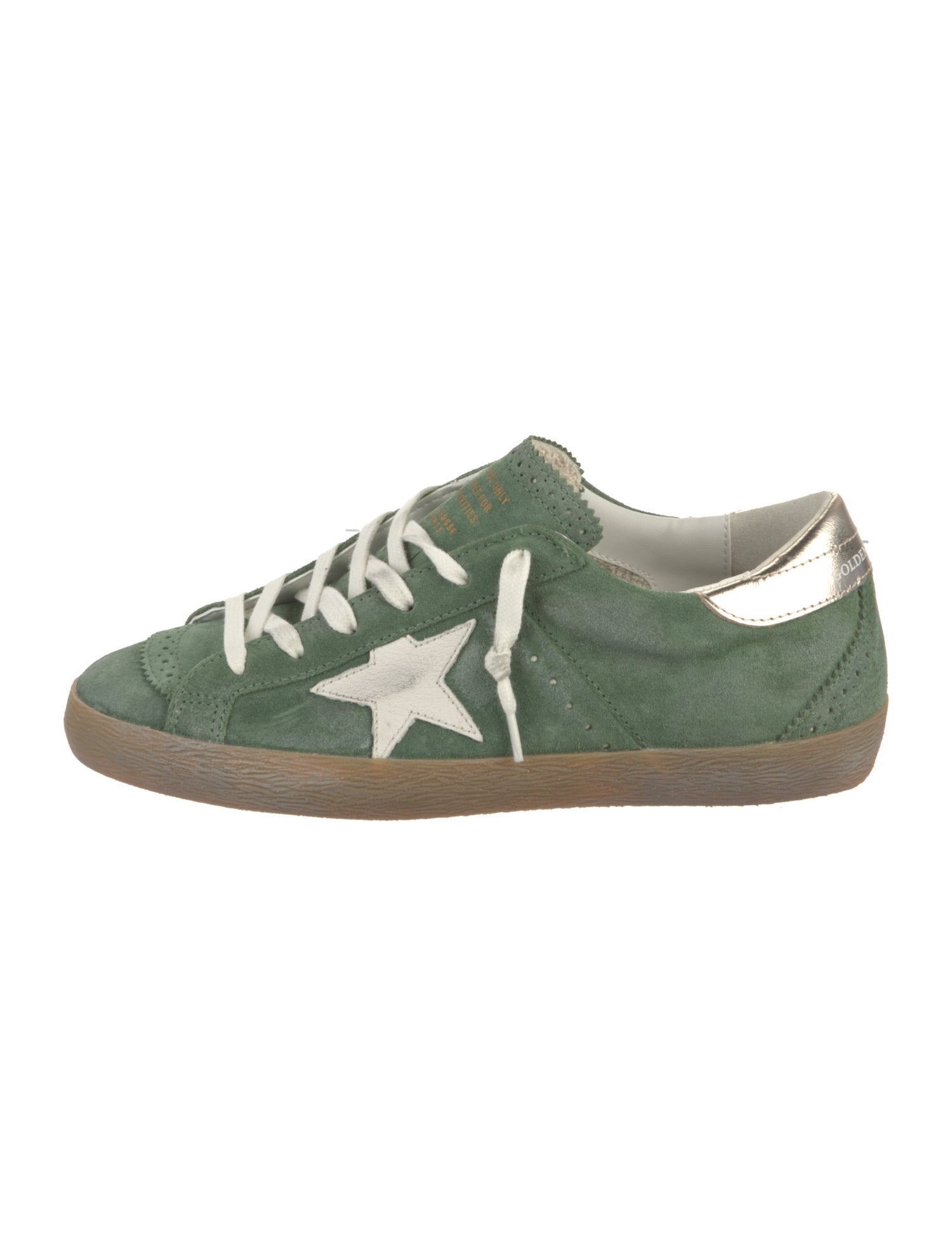 Golden Goose Suede Graphic Print Sneakers