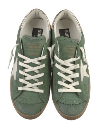 Golden Goose Suede Graphic Print Sneakers