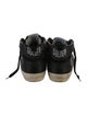 Golden Goose Leather Glitter Accents Sneakers