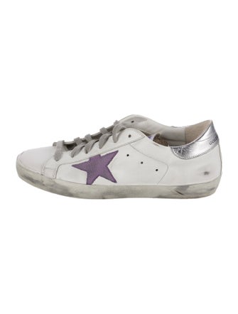 Golden Goose Leather Distressed Accents Sneakers