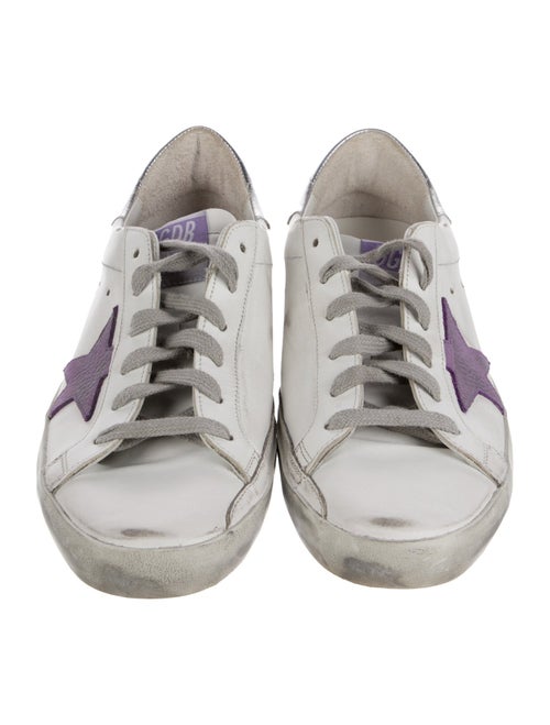 Golden Goose Leather Distressed Accents Sneakers