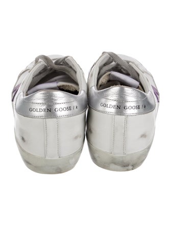 Golden Goose Leather Distressed Accents Sneakers