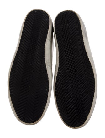 Golden Goose Leather Distressed Accents Sneakers