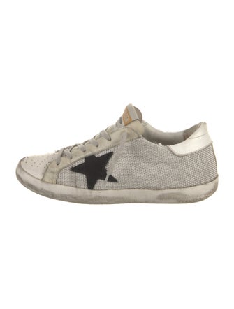 Golden Goose Mesh Graphic Print Sneakers