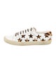 Saint Laurent Leather Animal Print Sneakers