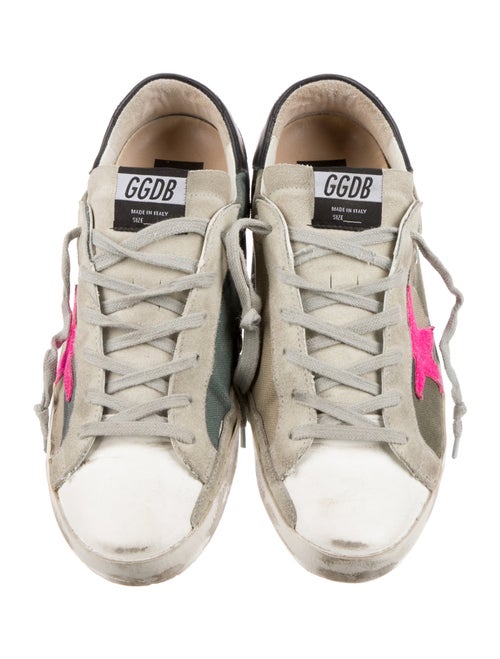 Golden Goose Leather Printed Sneakers