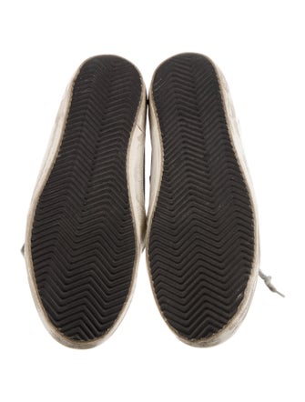 Golden Goose Leather Printed Sneakers
