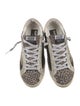 Golden Goose Leather Printed Sneakers
