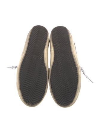 Golden Goose Leather Printed Sneakers
