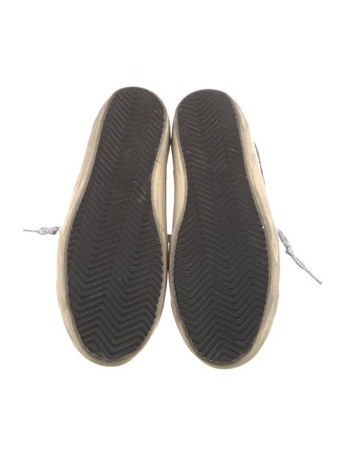 Golden Goose Leather Printed Sneakers