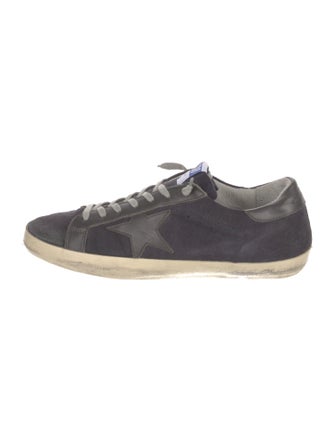 Golden Goose Suede Distressed Accents Sneakers