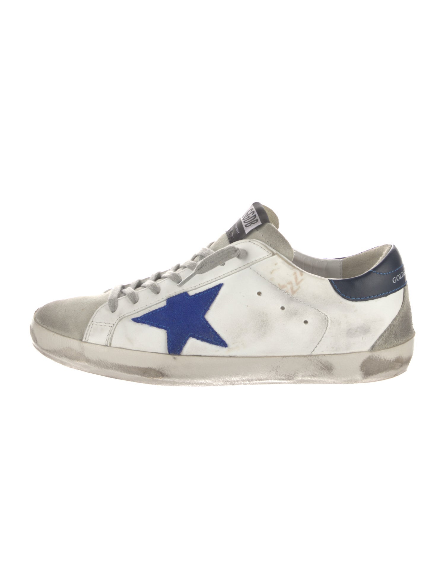 Golden Goose Leather Colorblock Pattern Sneakers