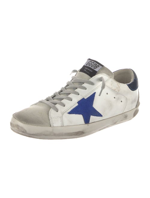 Golden Goose Leather Colorblock Pattern Sneakers