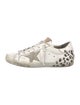Golden Goose Leather Printed Sneakers