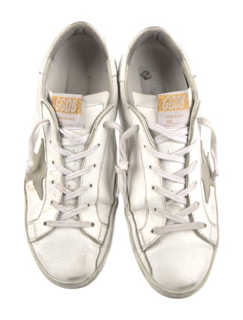 Golden Goose Leather Printed Sneakers