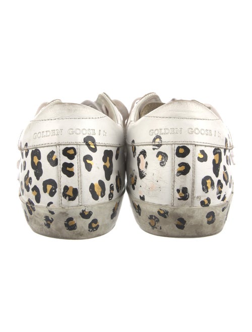 Golden Goose Leather Printed Sneakers