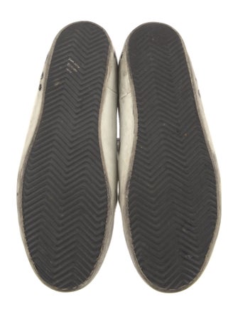 Golden Goose Leather Printed Sneakers