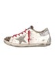 Golden Goose Leather Animal Print Sneakers