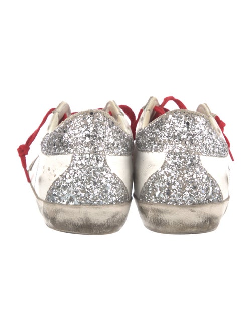 Golden Goose Leather Animal Print Sneakers