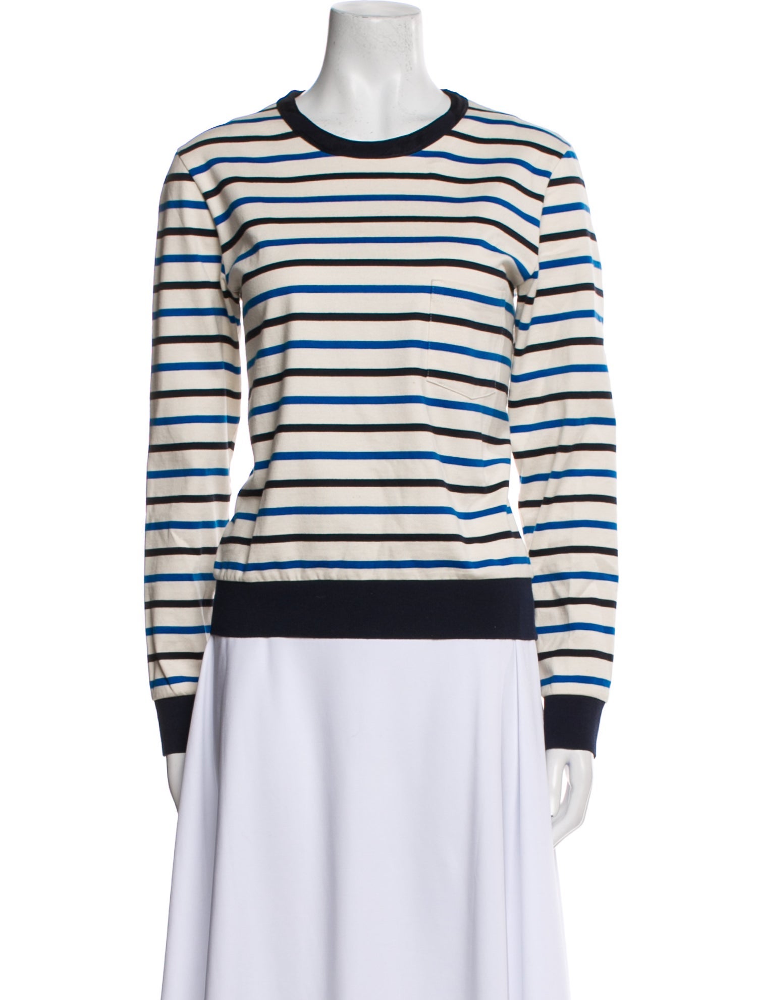Golden Goose Striped Crew Neck Sweatshirt