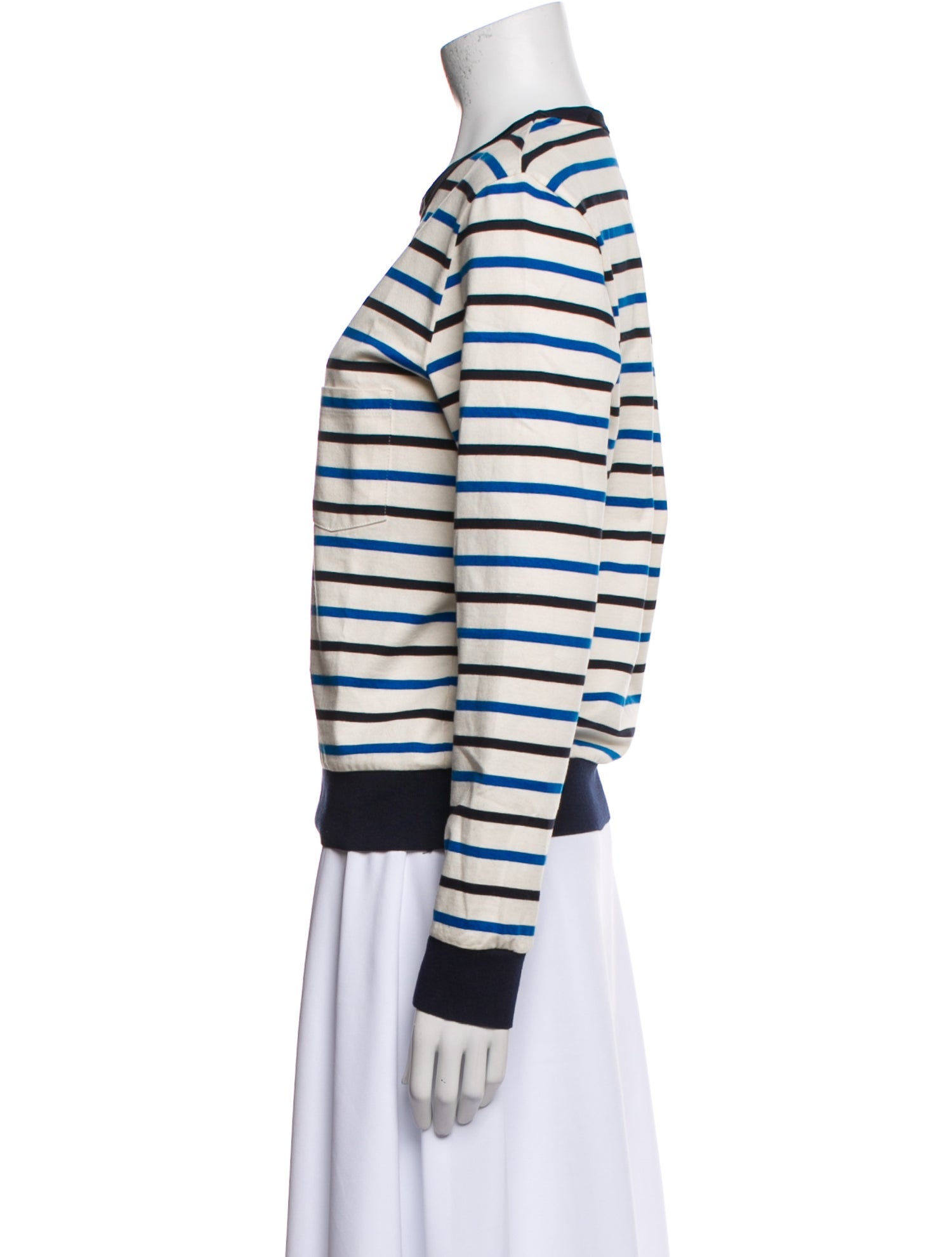 Golden Goose Striped Crew Neck Sweatshirt