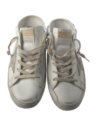 Golden Goose Leather Graphic Print Sneakers
