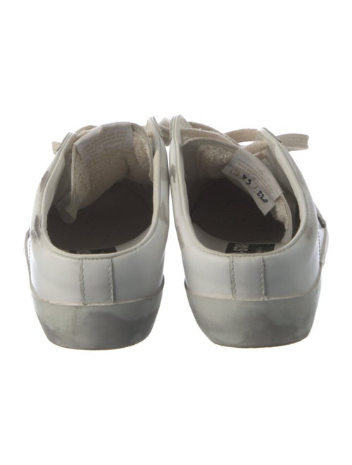 Golden Goose Leather Graphic Print Sneakers