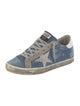 Golden Goose Denim Colorblock Pattern Sneakers