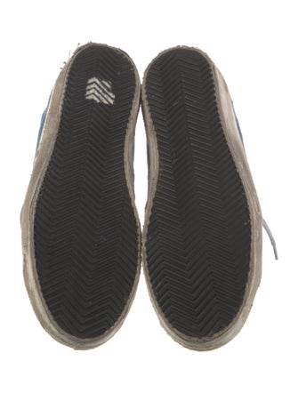 Golden Goose Denim Colorblock Pattern Sneakers