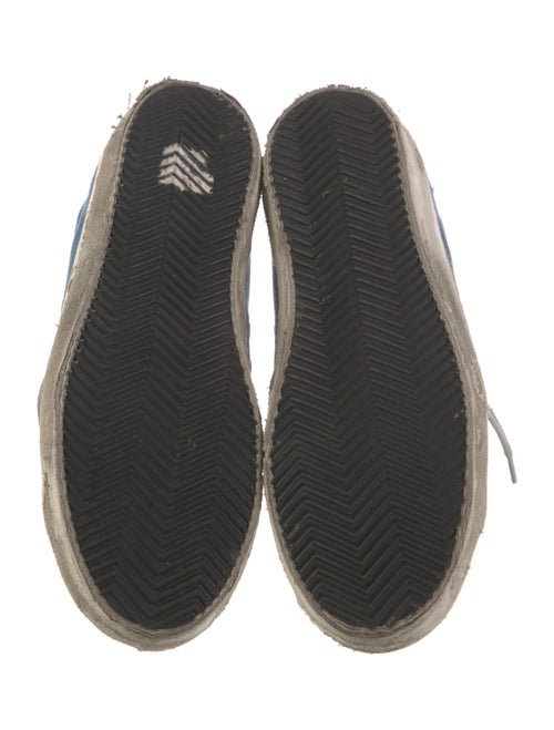 Golden Goose Denim Colorblock Pattern Sneakers