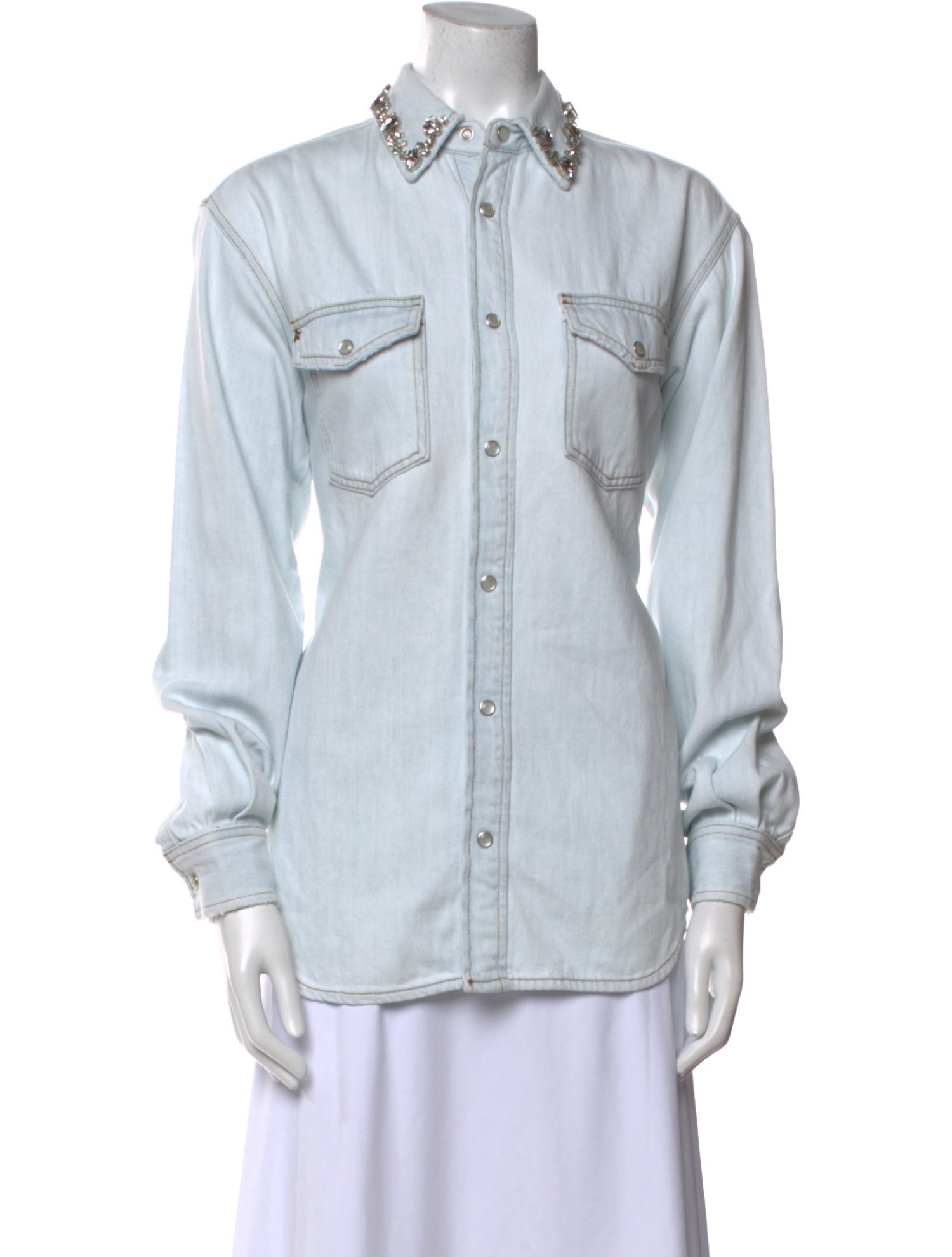 Golden Goose Long Sleeve Button-Up Top