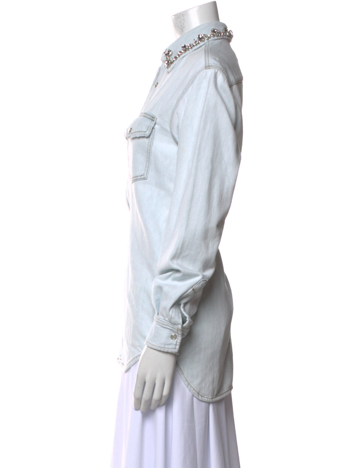 Golden Goose Long Sleeve Button-Up Top