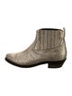 Golden Goose Leather Animal Print Chelsea Boots