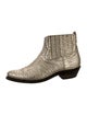 Golden Goose Leather Animal Print Chelsea Boots