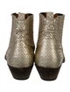 Golden Goose Leather Animal Print Chelsea Boots