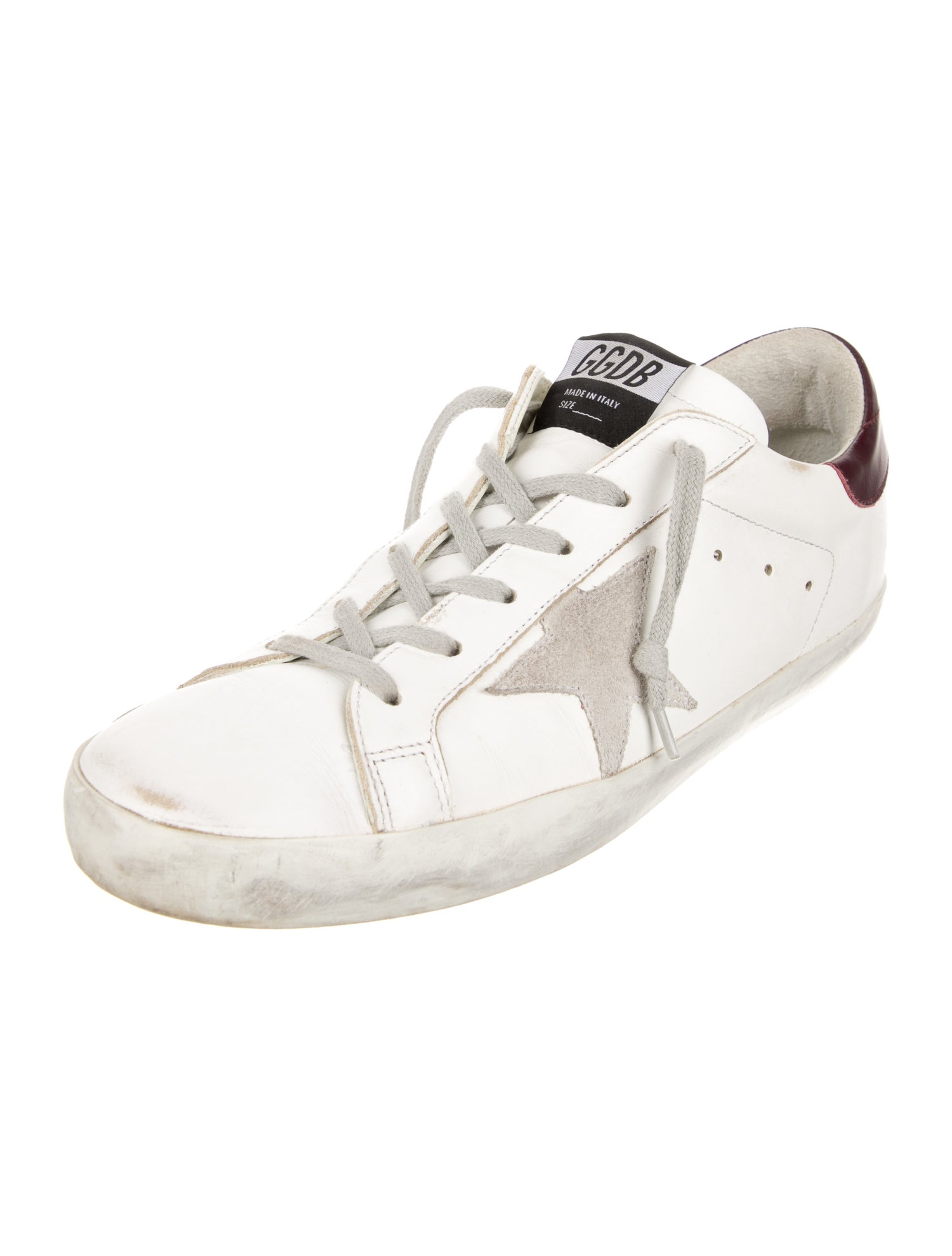 Golden Goose Leather Distressed Accents Sneakers