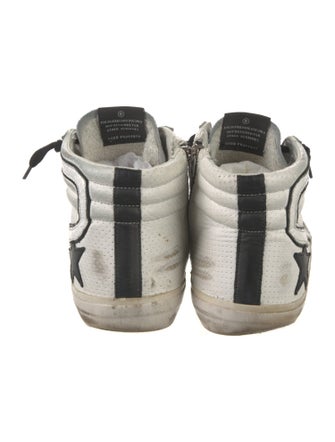 Golden Goose Suede Colorblock Pattern Sneakers