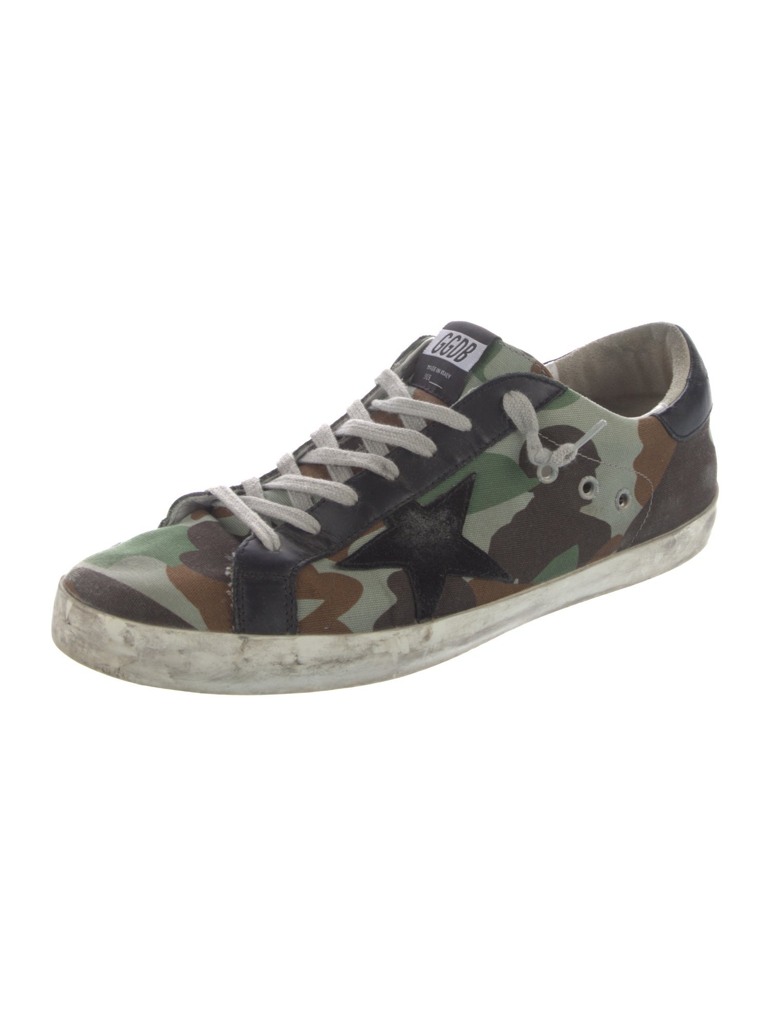 Golden Goose Canvas Printed Sneakers