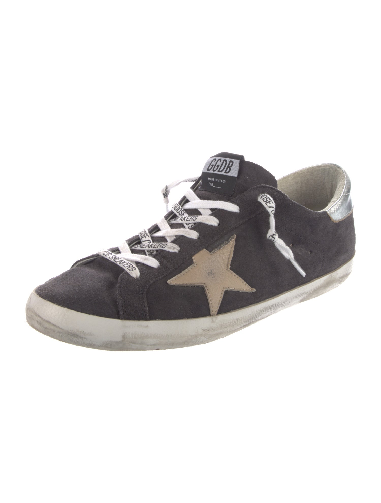 Golden Goose Suede Distressed Accents Sneakers
