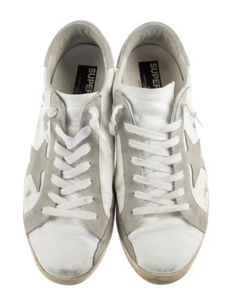 Golden Goose Leather Printed Sneakers