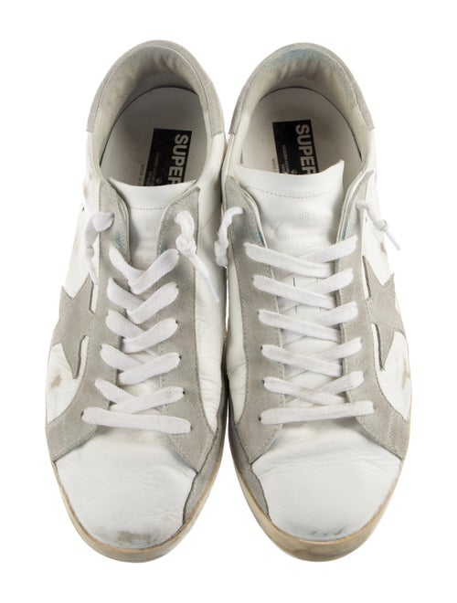 Golden Goose Leather Printed Sneakers